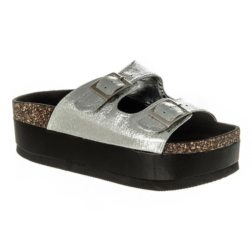 Merlin Birkenstock Style Mule Lowform with Two Strapes