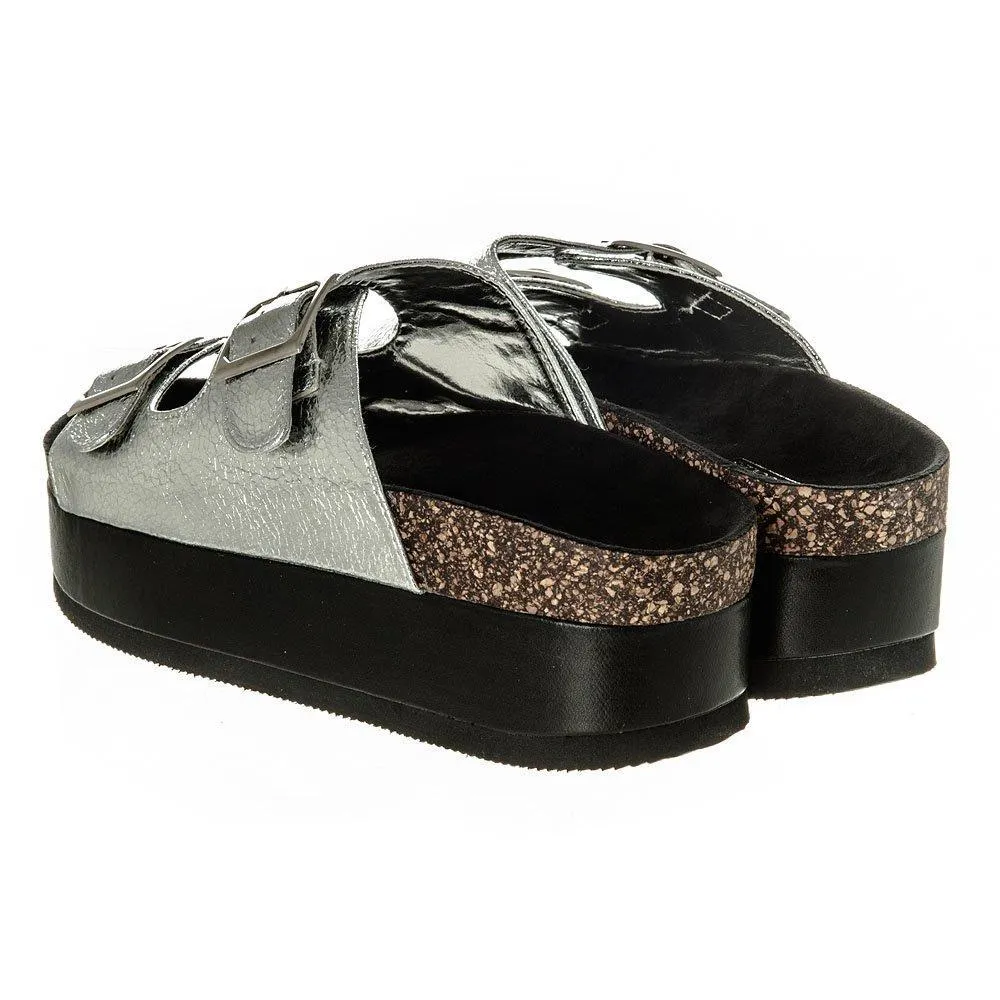 Merlin Birkenstock Style Mule Lowform with Two Strapes