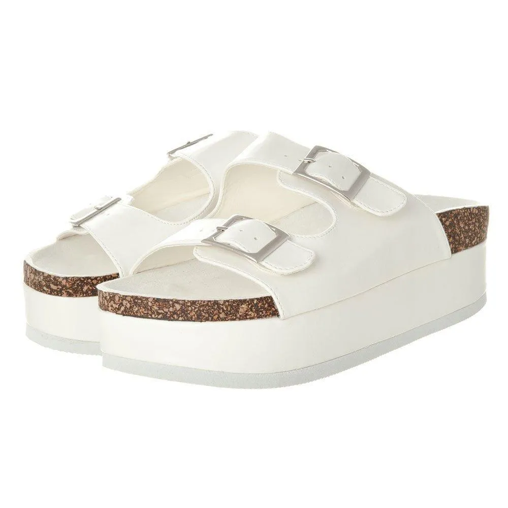 Merlin Birkenstock Style Mule Lowform with Two Strapes