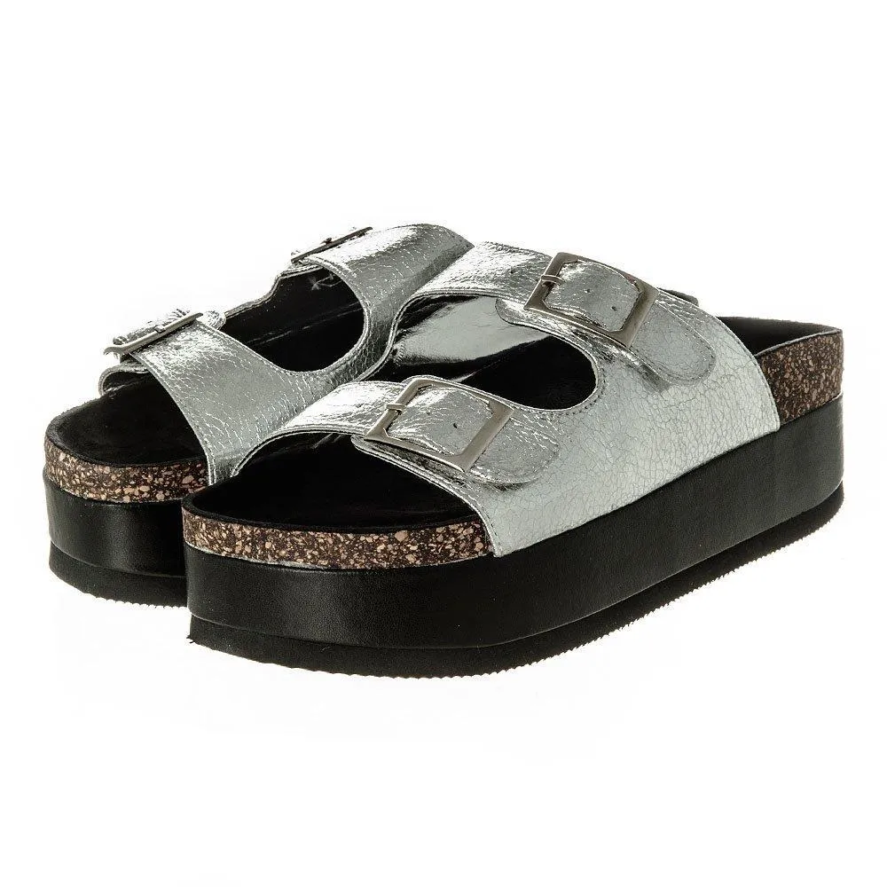 Merlin Birkenstock Style Mule Lowform with Two Strapes