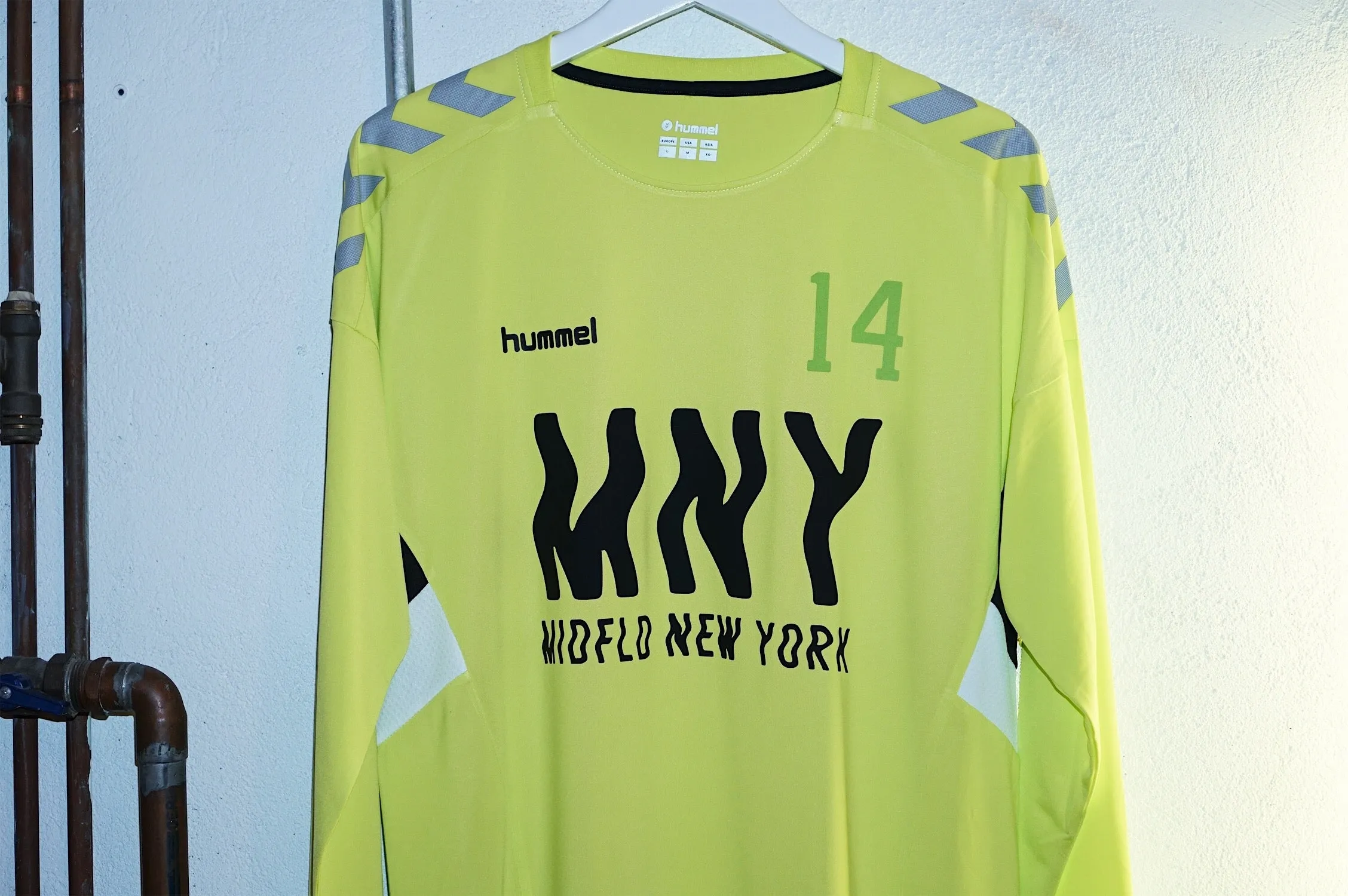 MIDFLD x Hummel - Attack in Waves Neon Long Sleeve Jersey