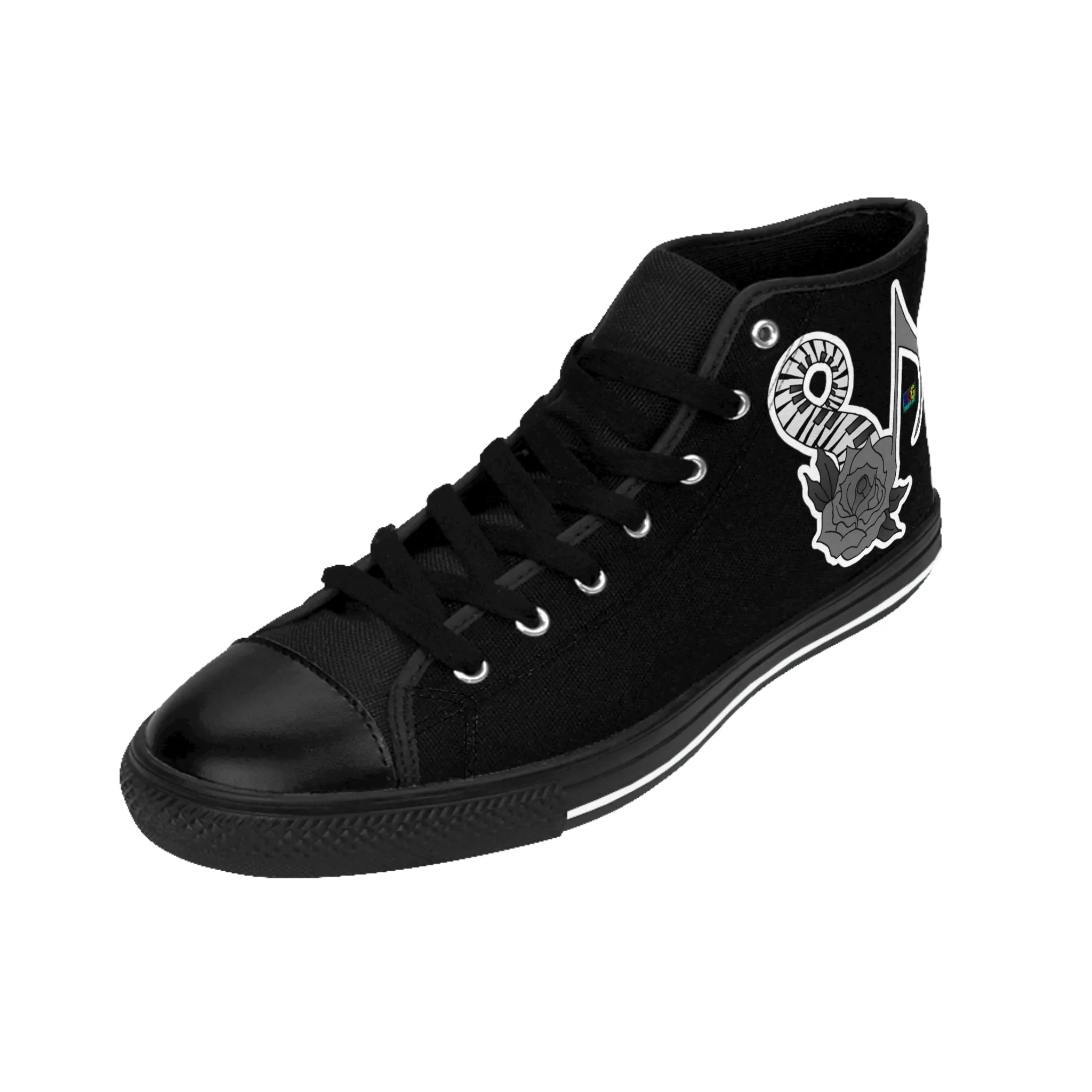 Musical Rose Men's Classic Sneakers
