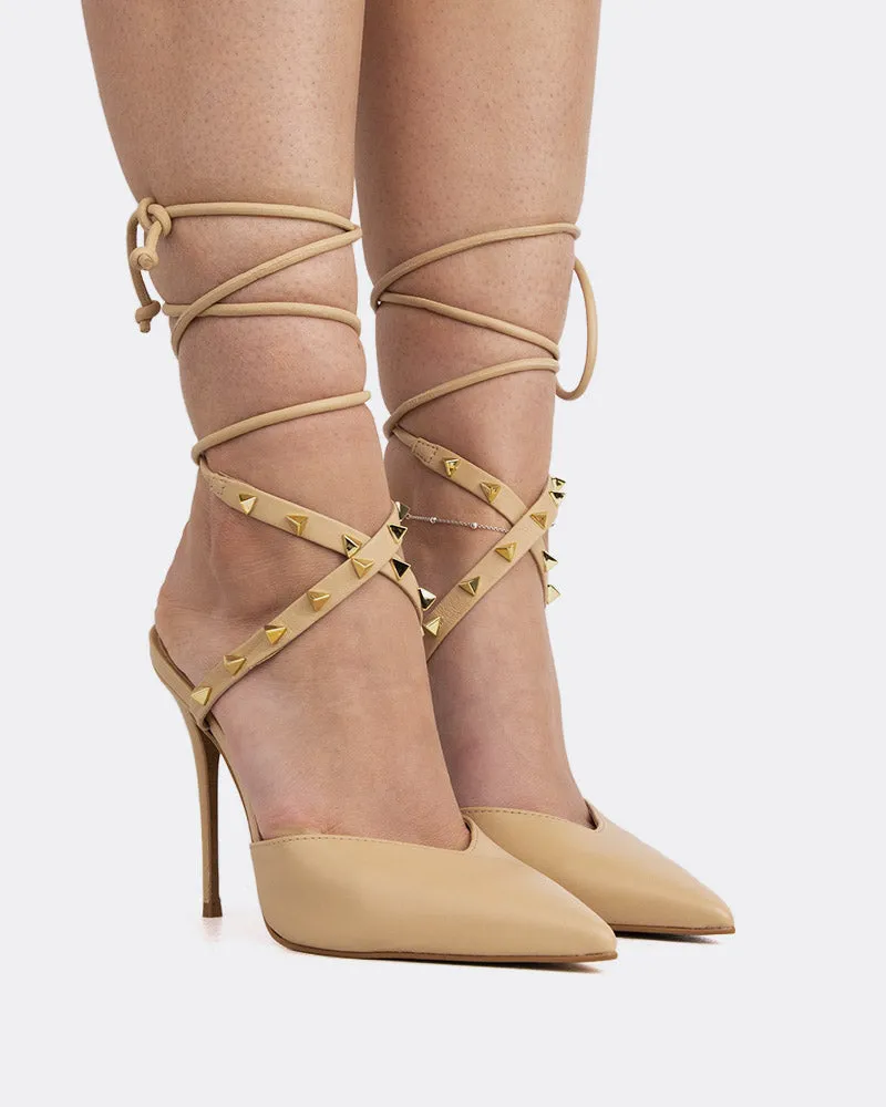 Naomie Camel Leather