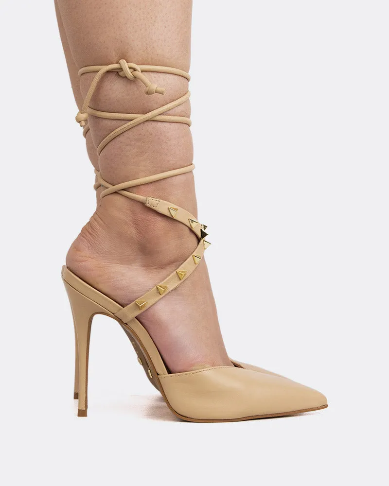 Naomie Camel Leather