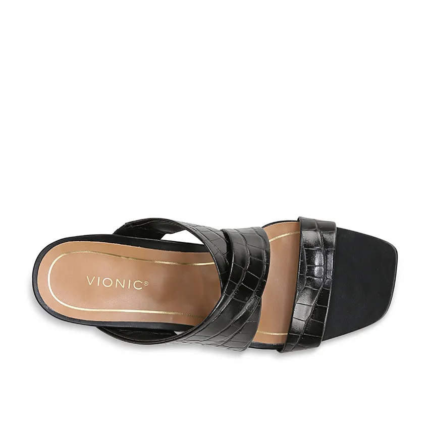 Napa Merlot Women's Heel/Wedge Sandals - Black