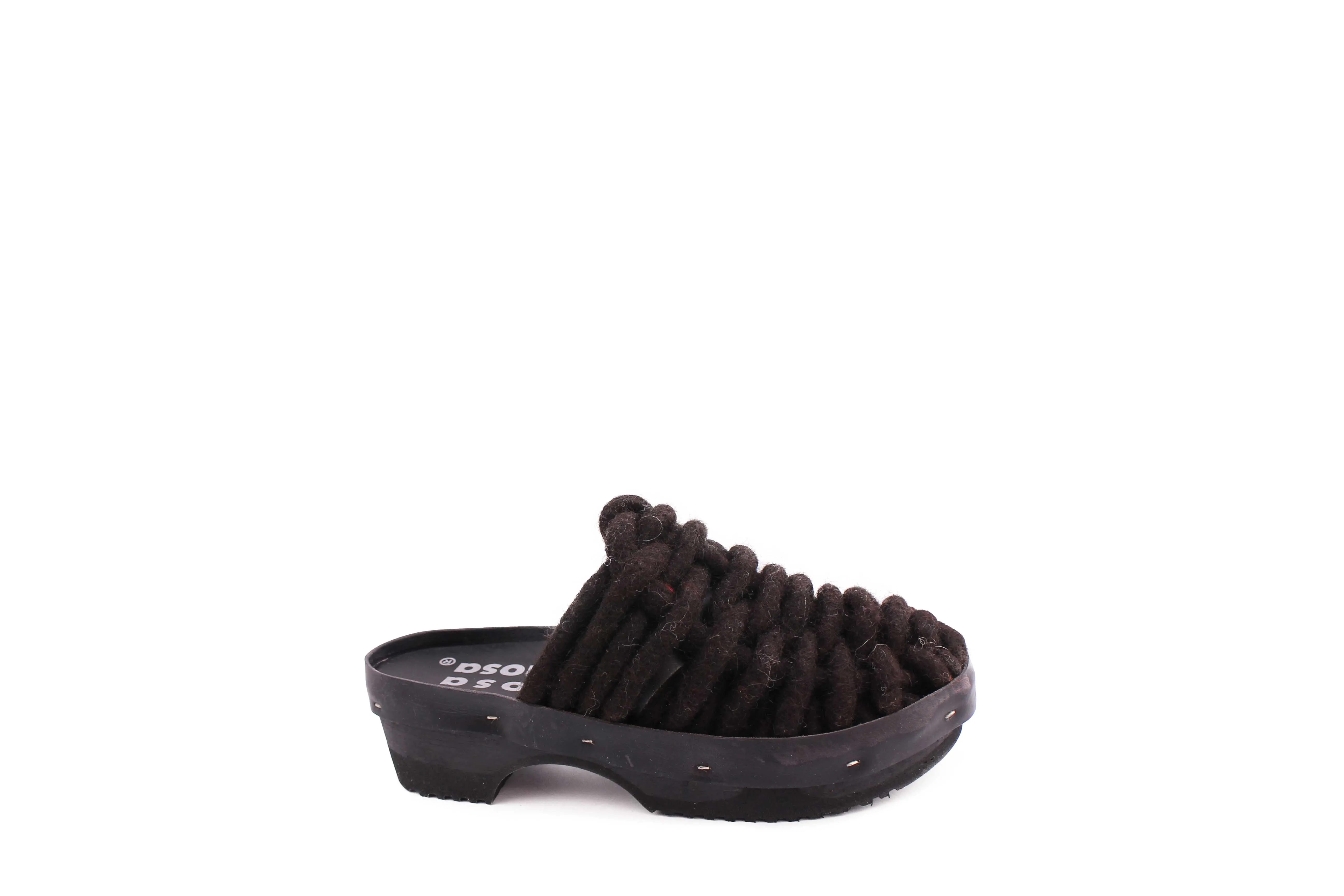 NET PANTO WOOL CLOG ALL BLACK