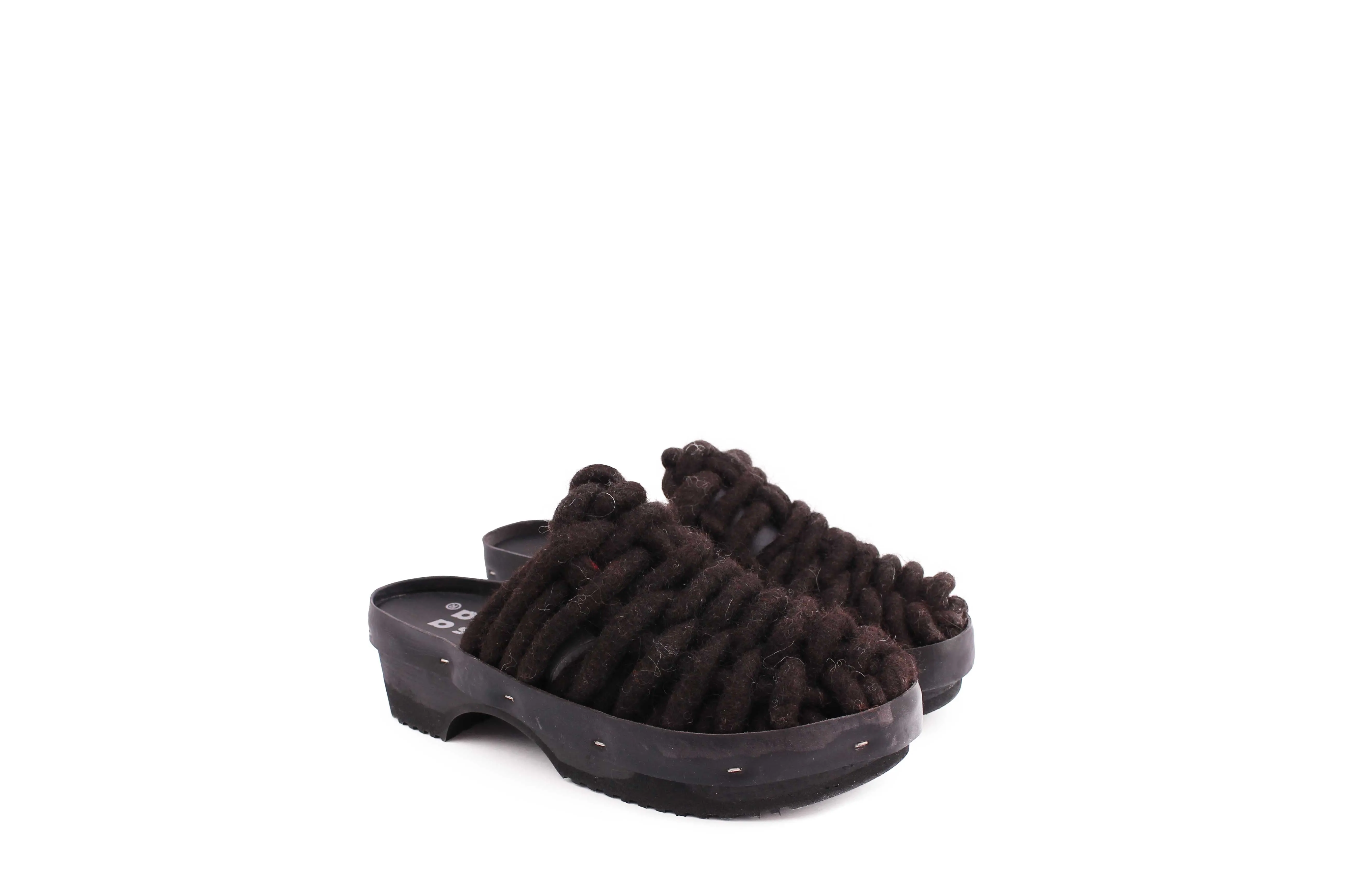 NET PANTO WOOL CLOG ALL BLACK