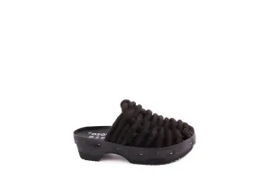 NET PANTO WOOL CLOG ALL BLACK