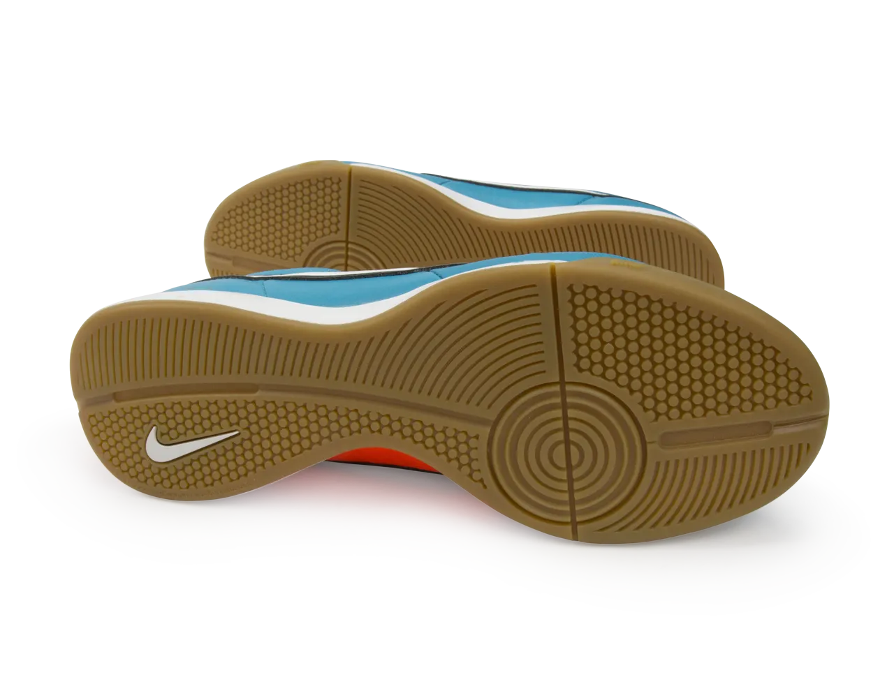 Nike Men's Tiempo Genio Leather Indoor Soccer Shoes Neo Turquoise/White/Hyper Crimson