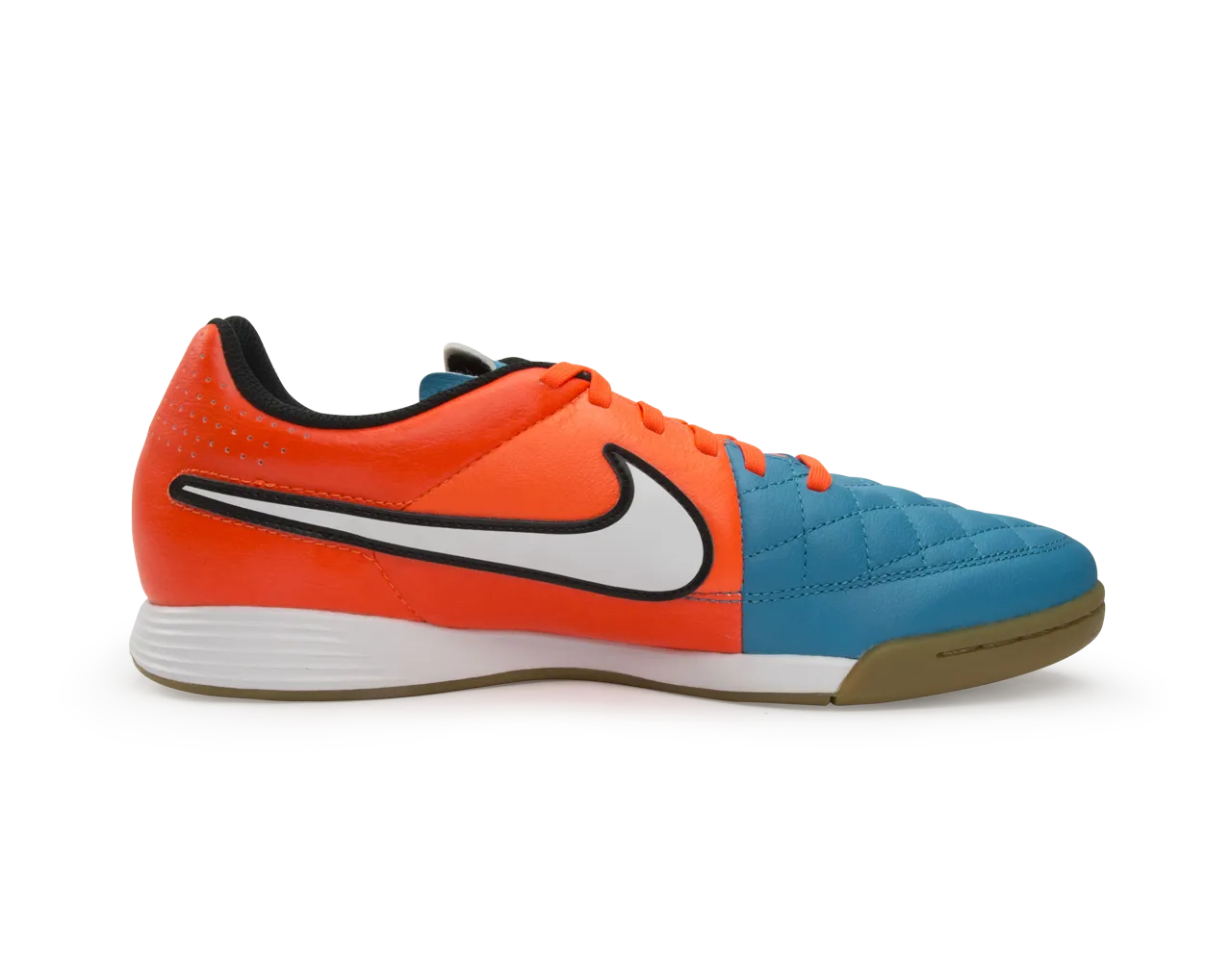 Nike Men's Tiempo Genio Leather Indoor Soccer Shoes Neo Turquoise/White/Hyper Crimson