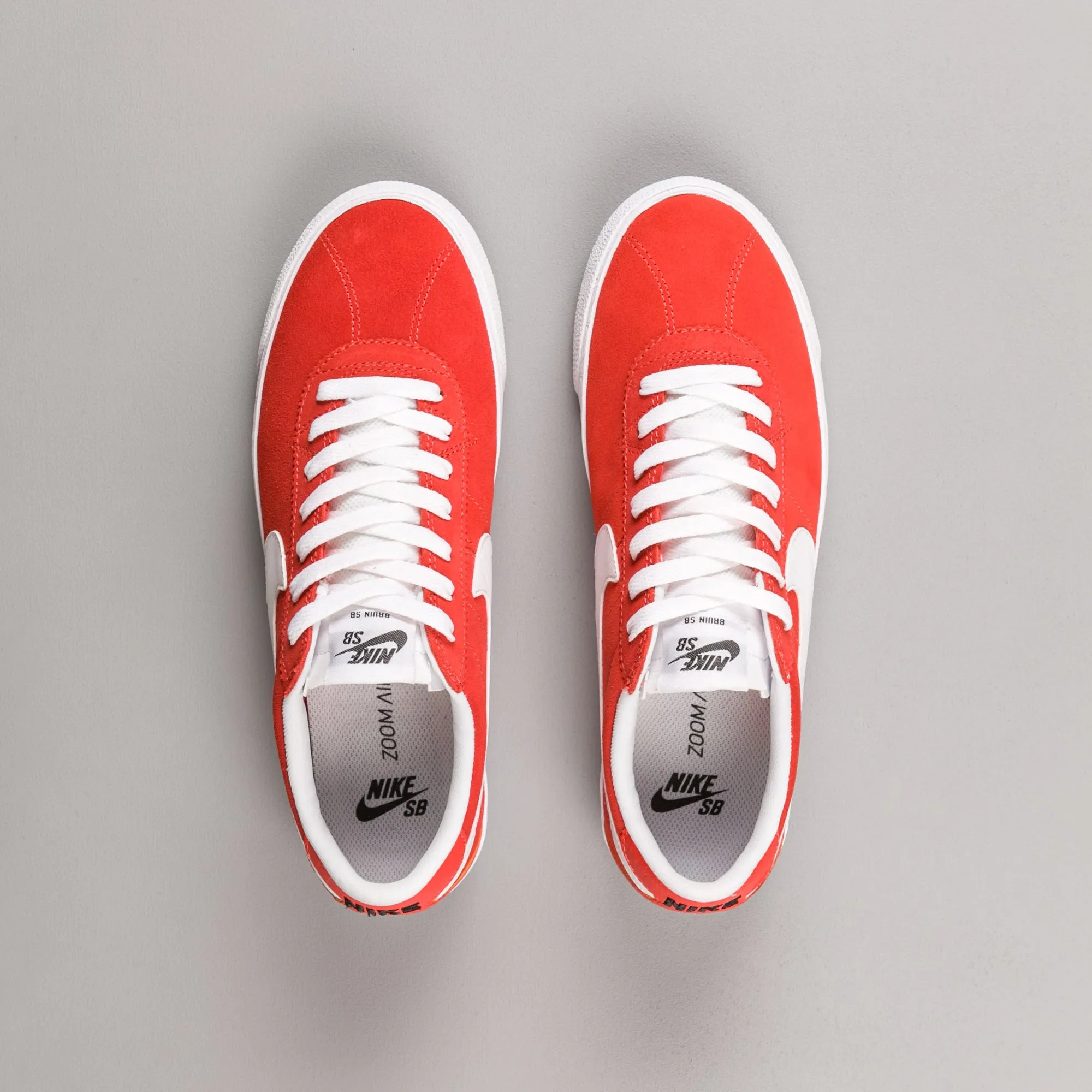 Nike SB Bruin Shoes - Max Orange / White - White - Black