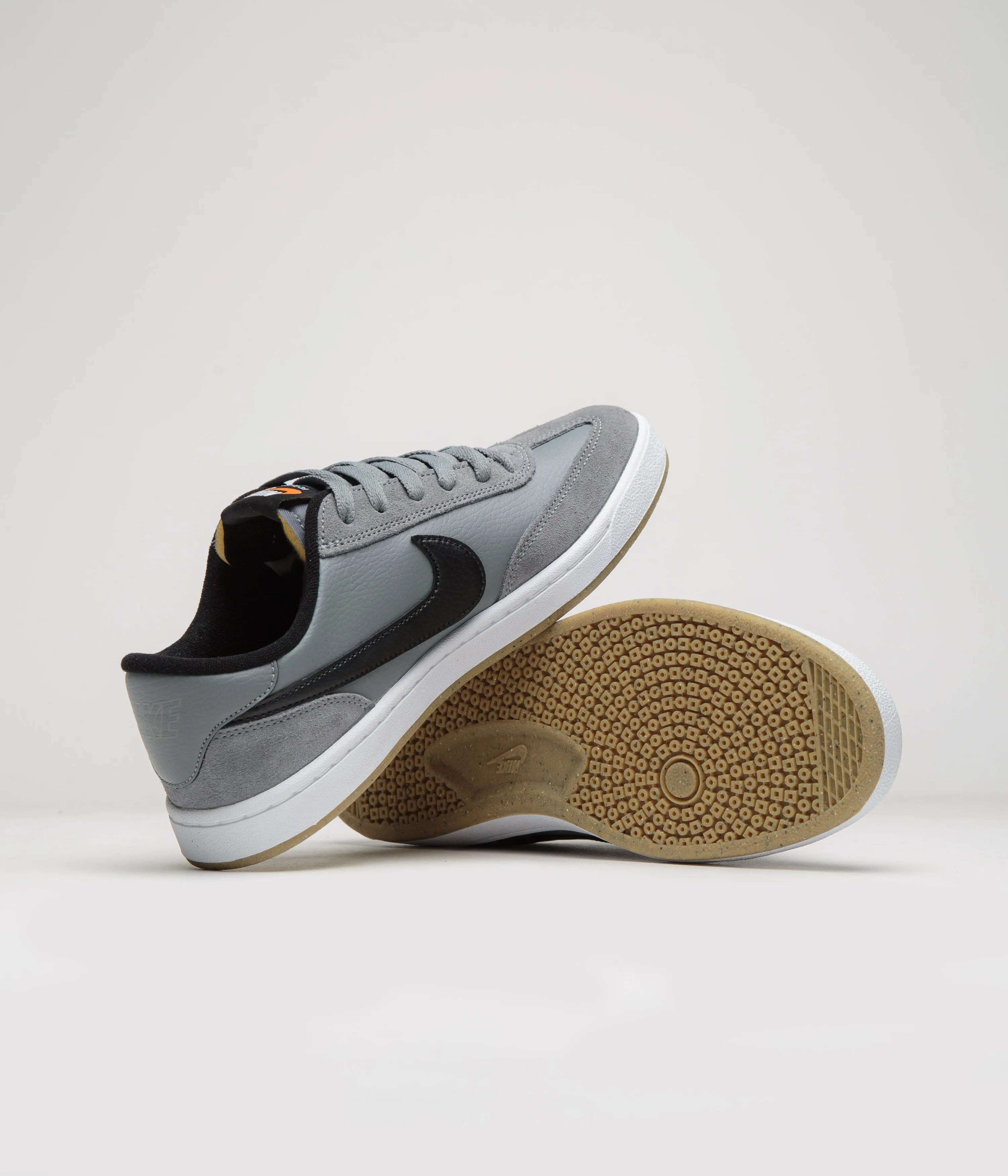 Nike SB FC Classic Shoes - Cool Grey / Black - White - Vivid Orange