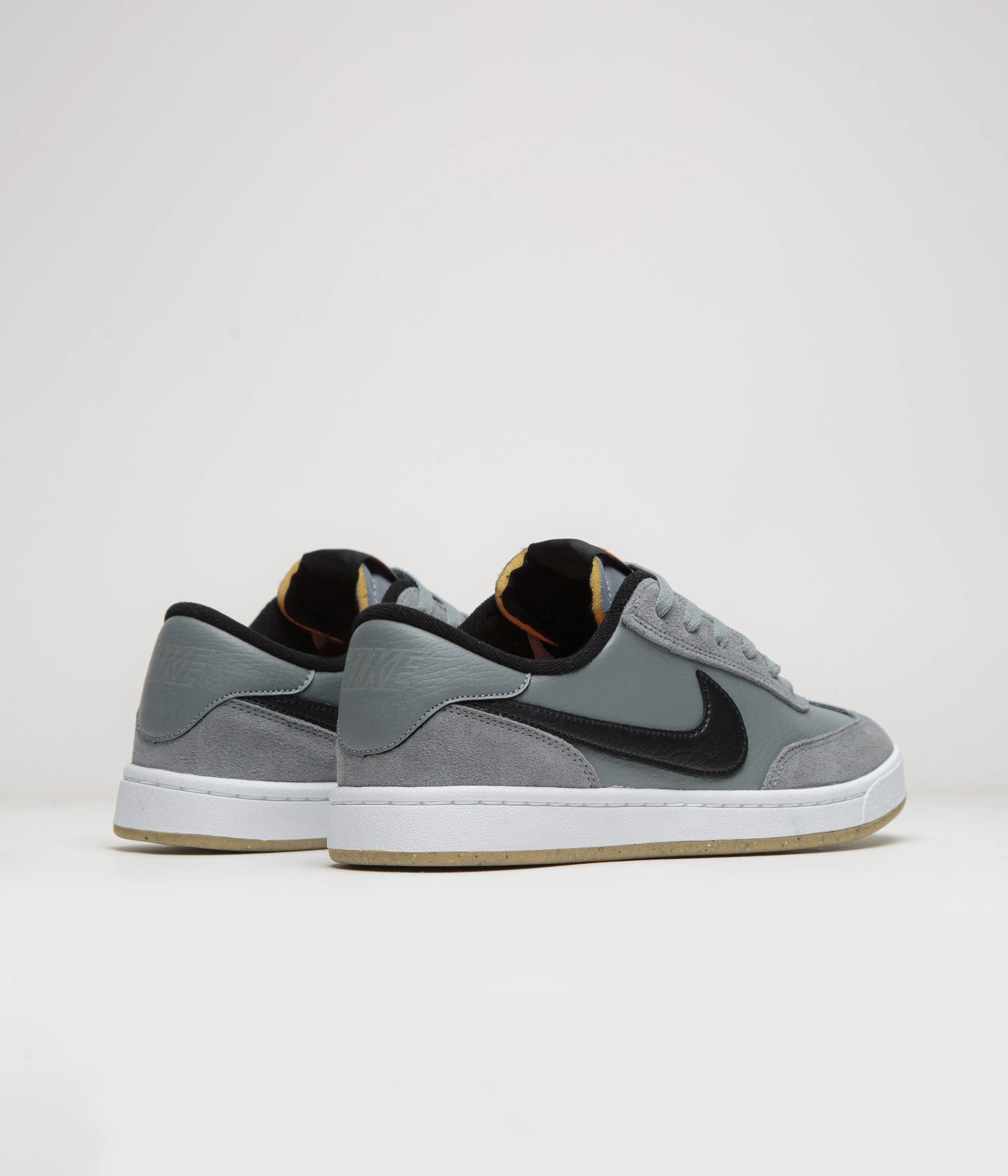 Nike SB FC Classic Shoes - Cool Grey / Black - White - Vivid Orange