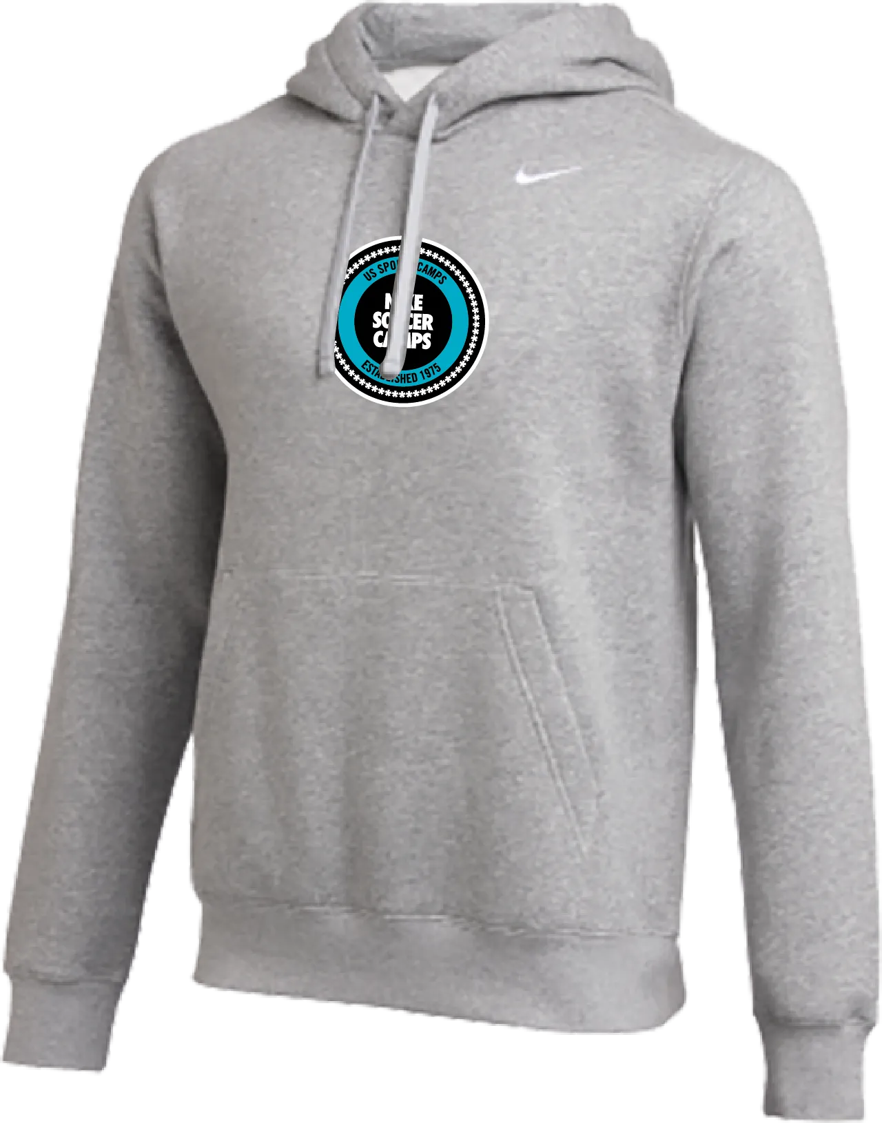 Nike Soccer Crest Club Fleece Pullover Hoodie - Heather Grey