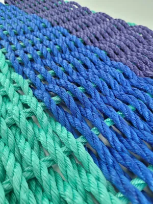 Ombre Rope Mat Purple Blue Teal