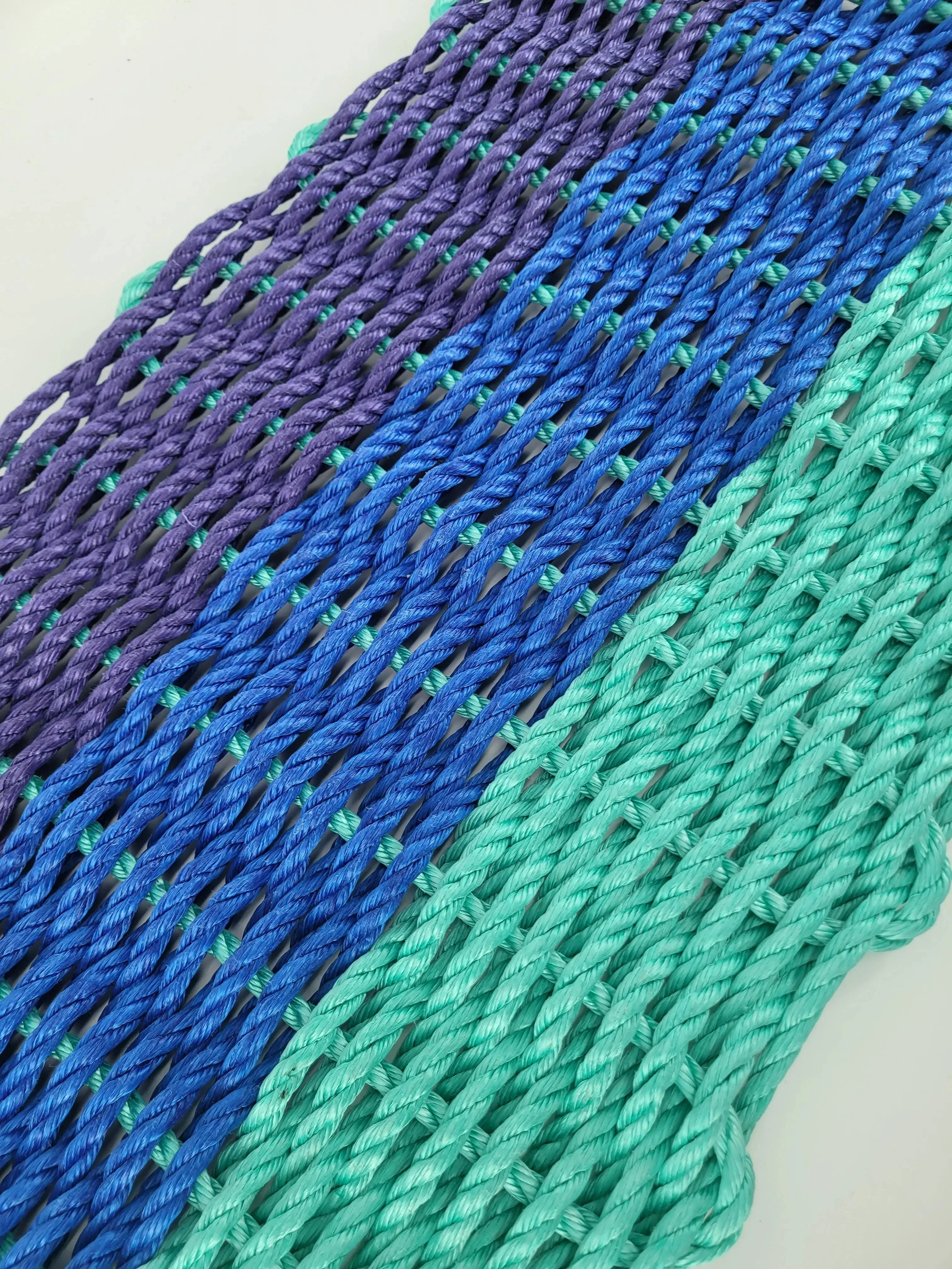 Ombre Rope Mat Purple Blue Teal