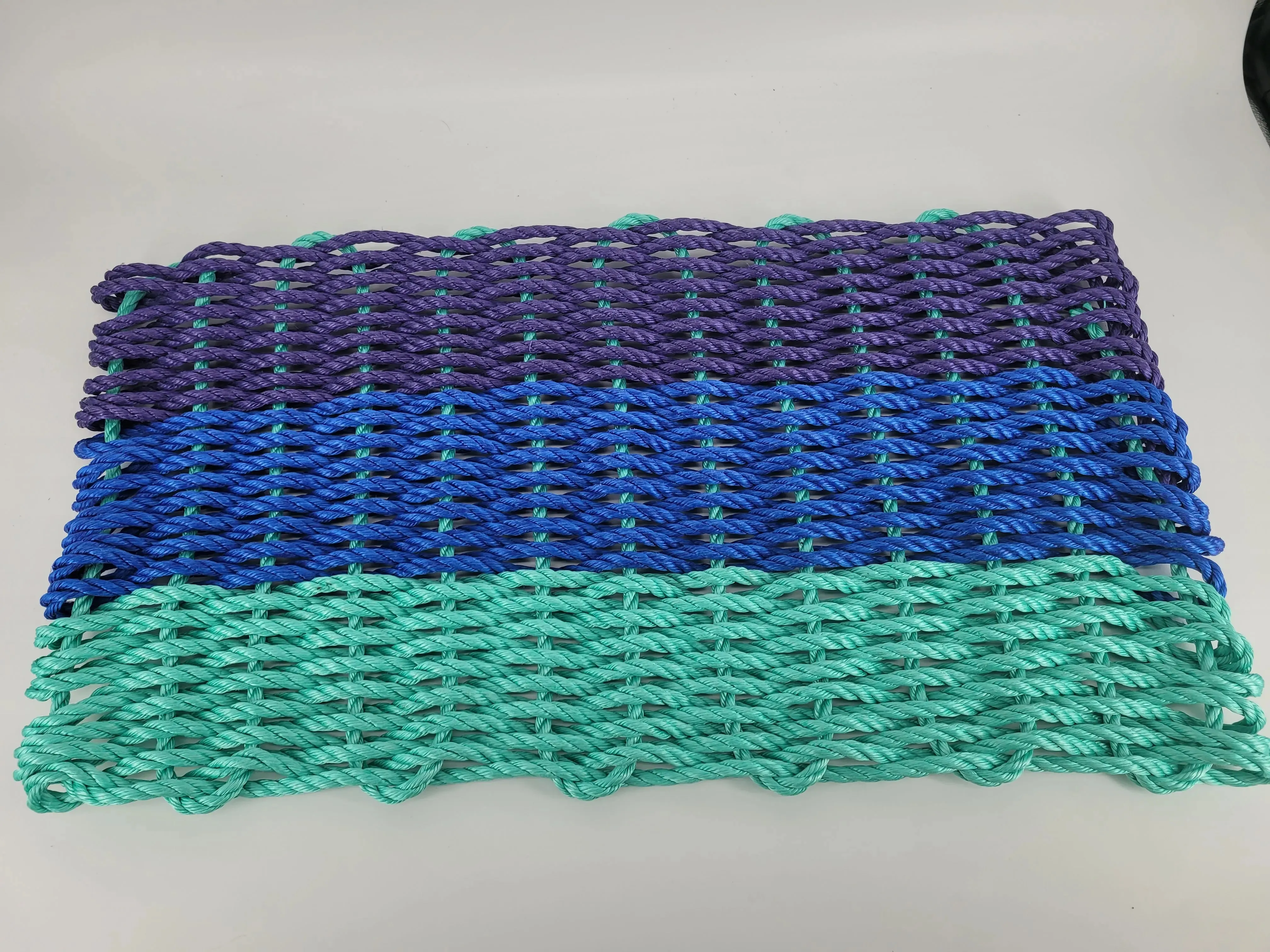 Ombre Rope Mat Purple Blue Teal