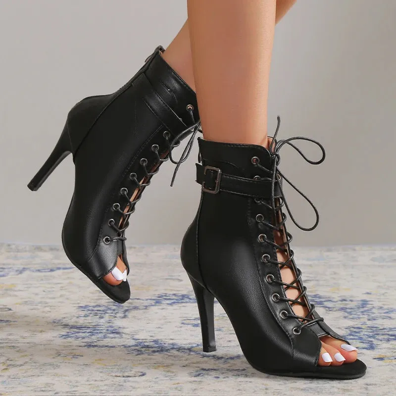 Open Toe Women Sandals Thin High Heels Open Toe