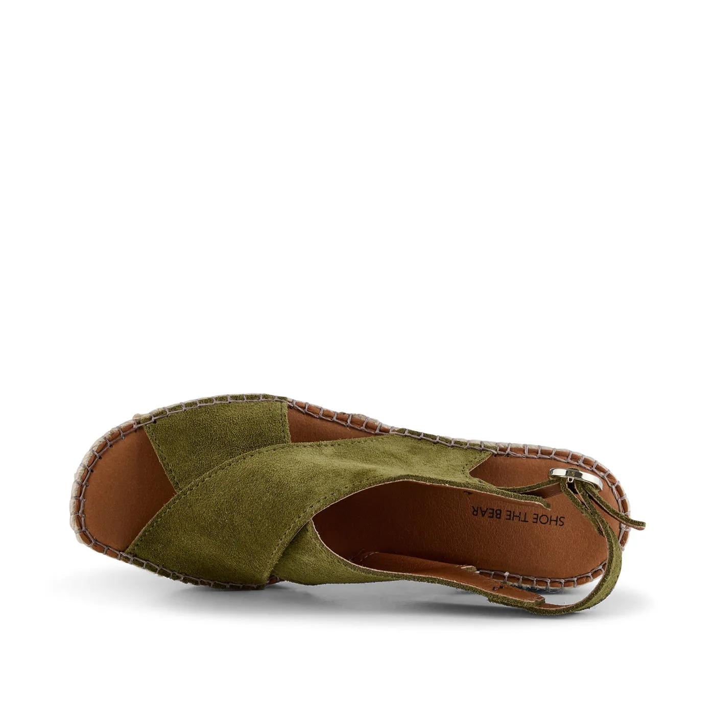 Orchid wedge suede - MOSS GREEN