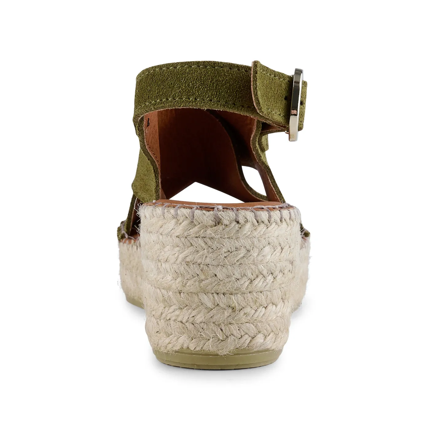 Orchid wedge suede - MOSS GREEN