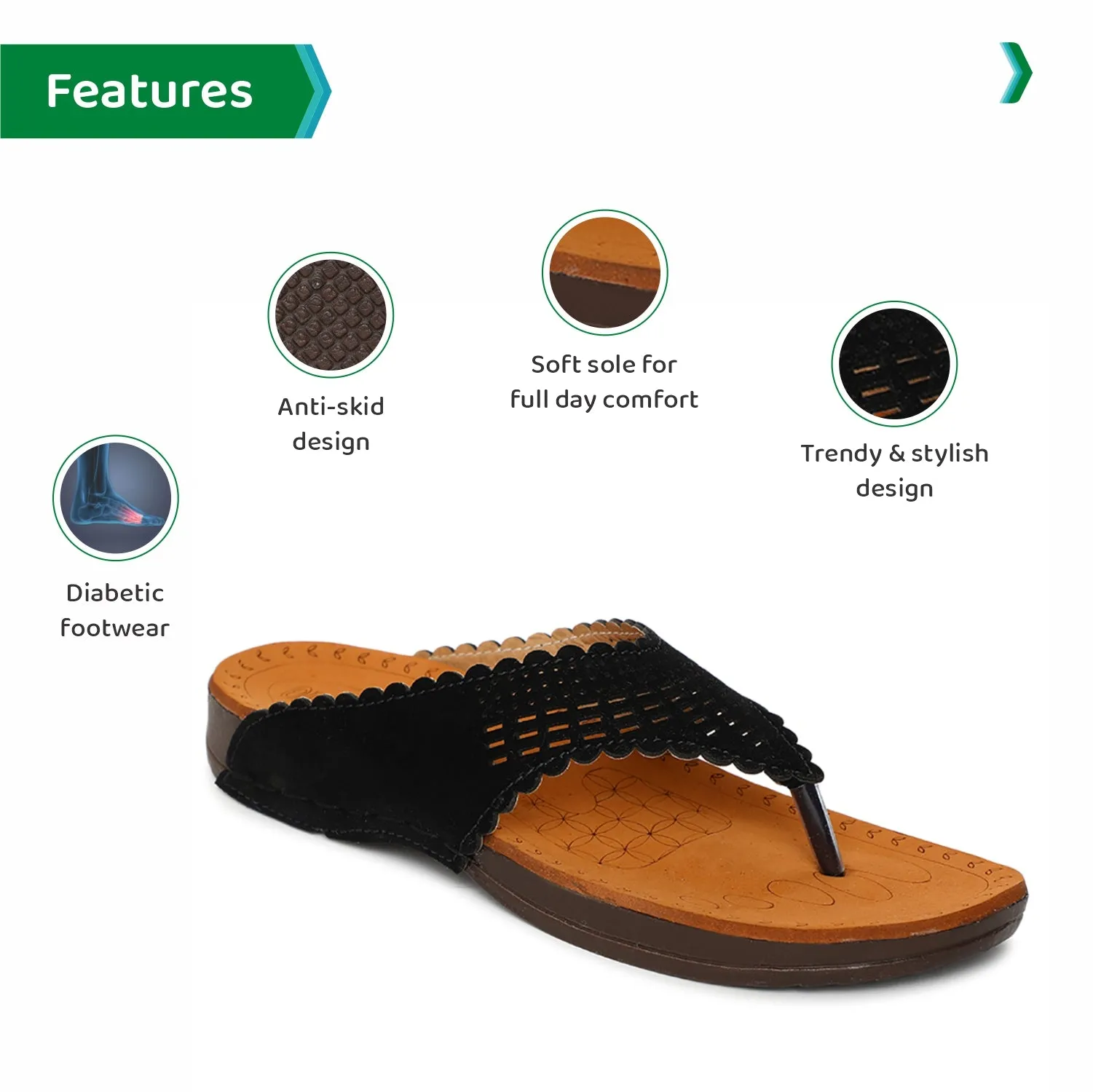 ORTHO JOY doctor Slipper | Orthopedic Women's Slipper