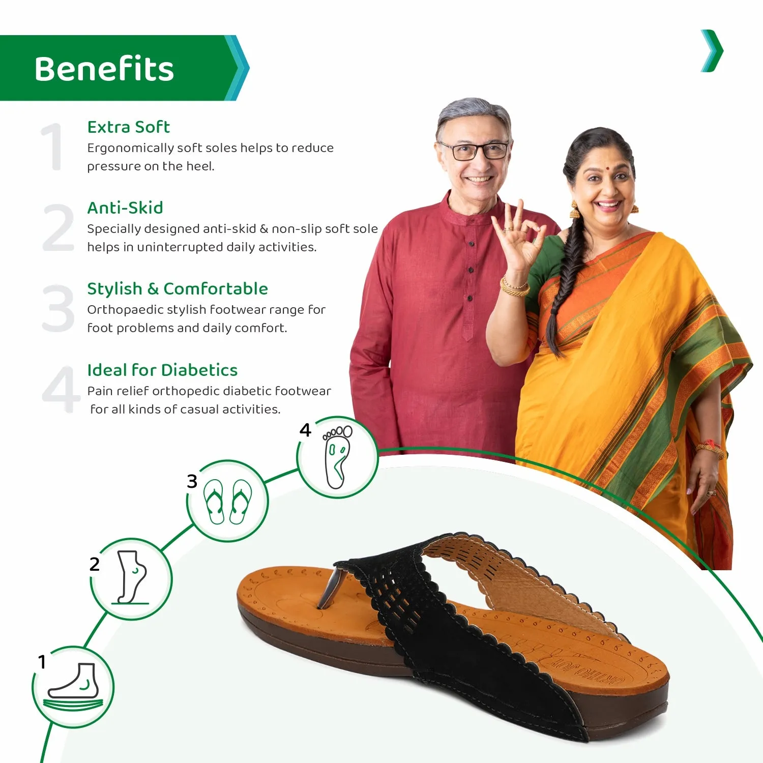 ORTHO JOY doctor Slipper | Orthopedic Women's Slipper