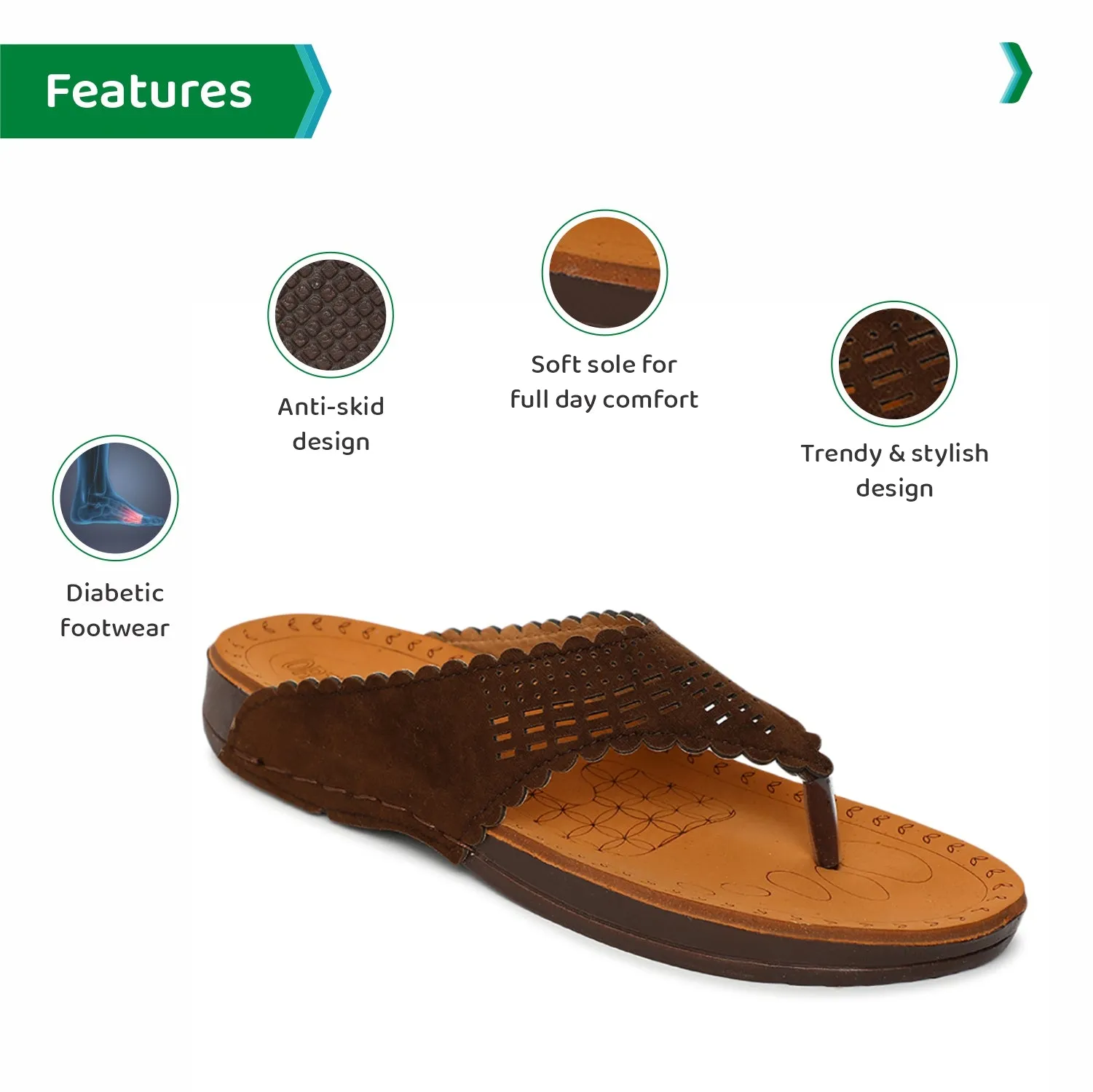 ORTHO JOY doctor Slipper | Orthopedic Women's Slipper