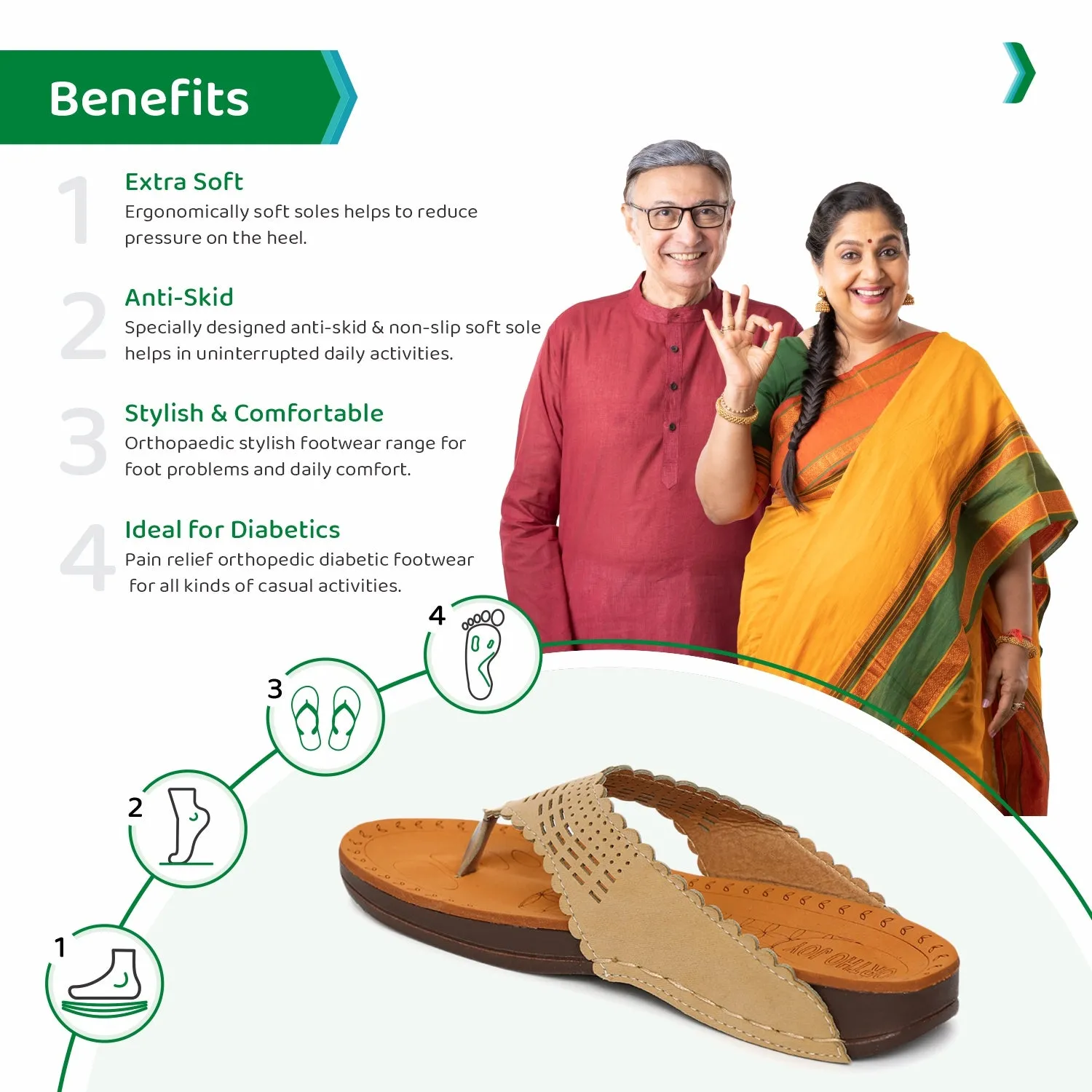 ORTHO JOY doctor Slipper | Orthopedic Women's Slipper