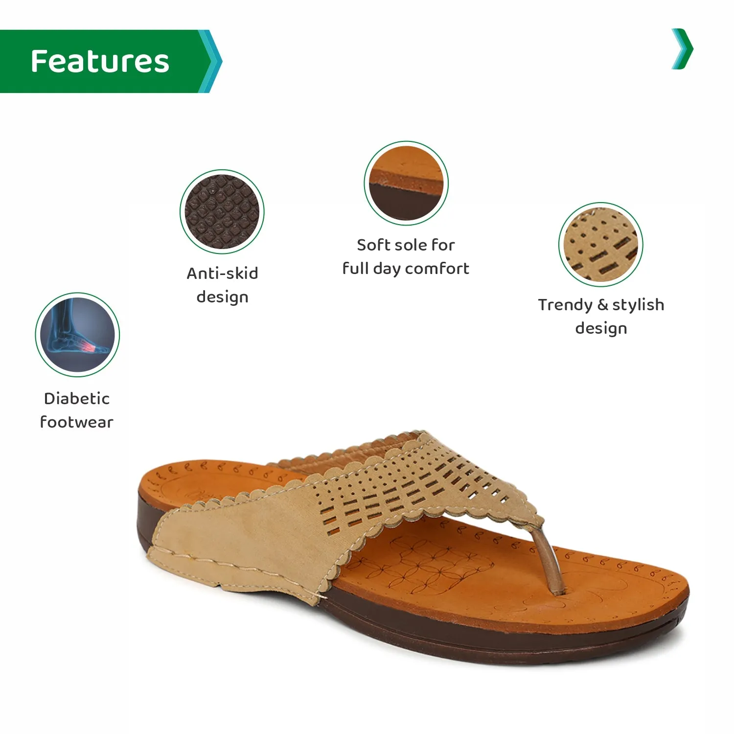 ORTHO JOY doctor Slipper | Orthopedic Women's Slipper