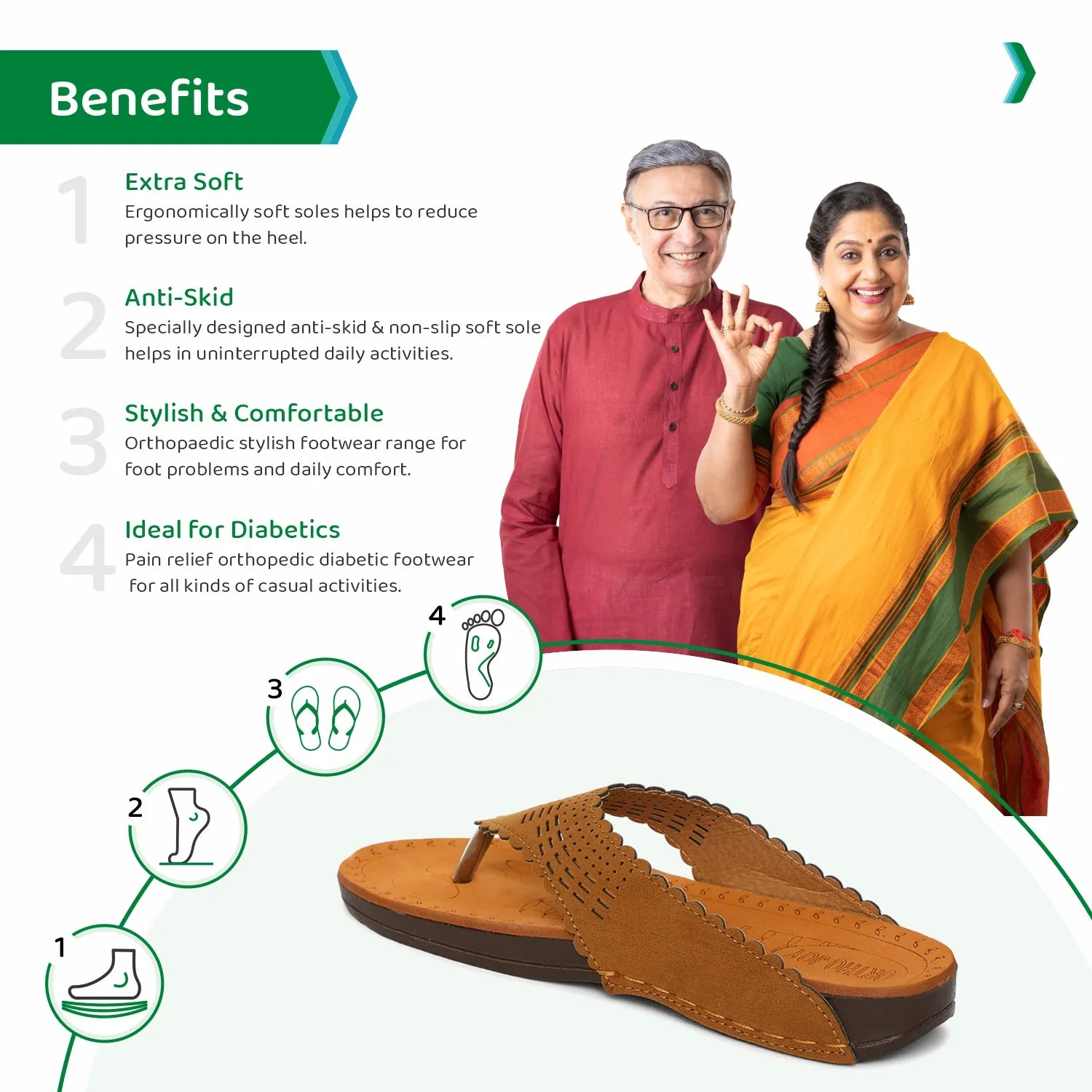 ORTHO JOY doctor Slipper | Orthopedic Women's Slipper