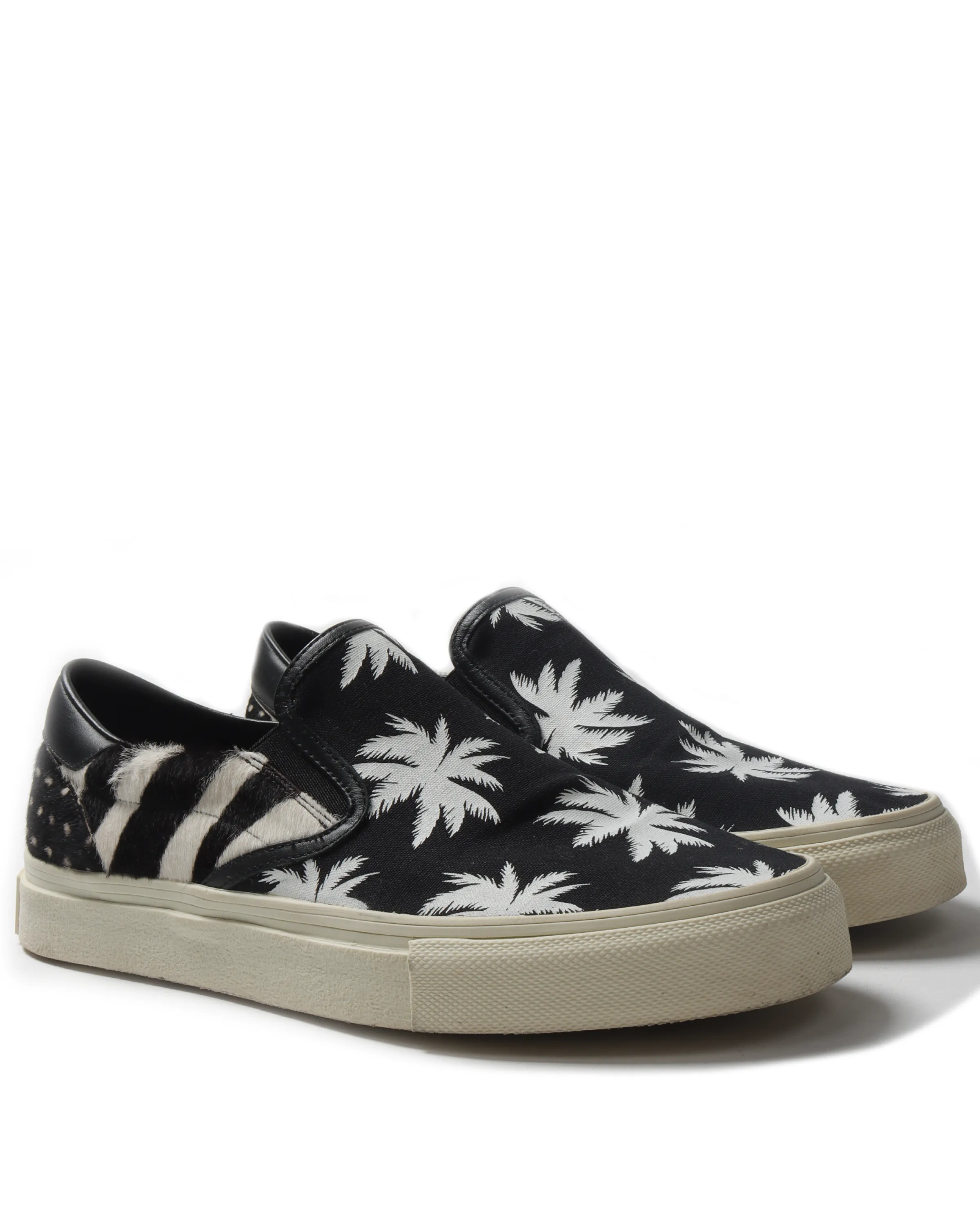 Palm Tree Patchwork Slip-On Sneaker