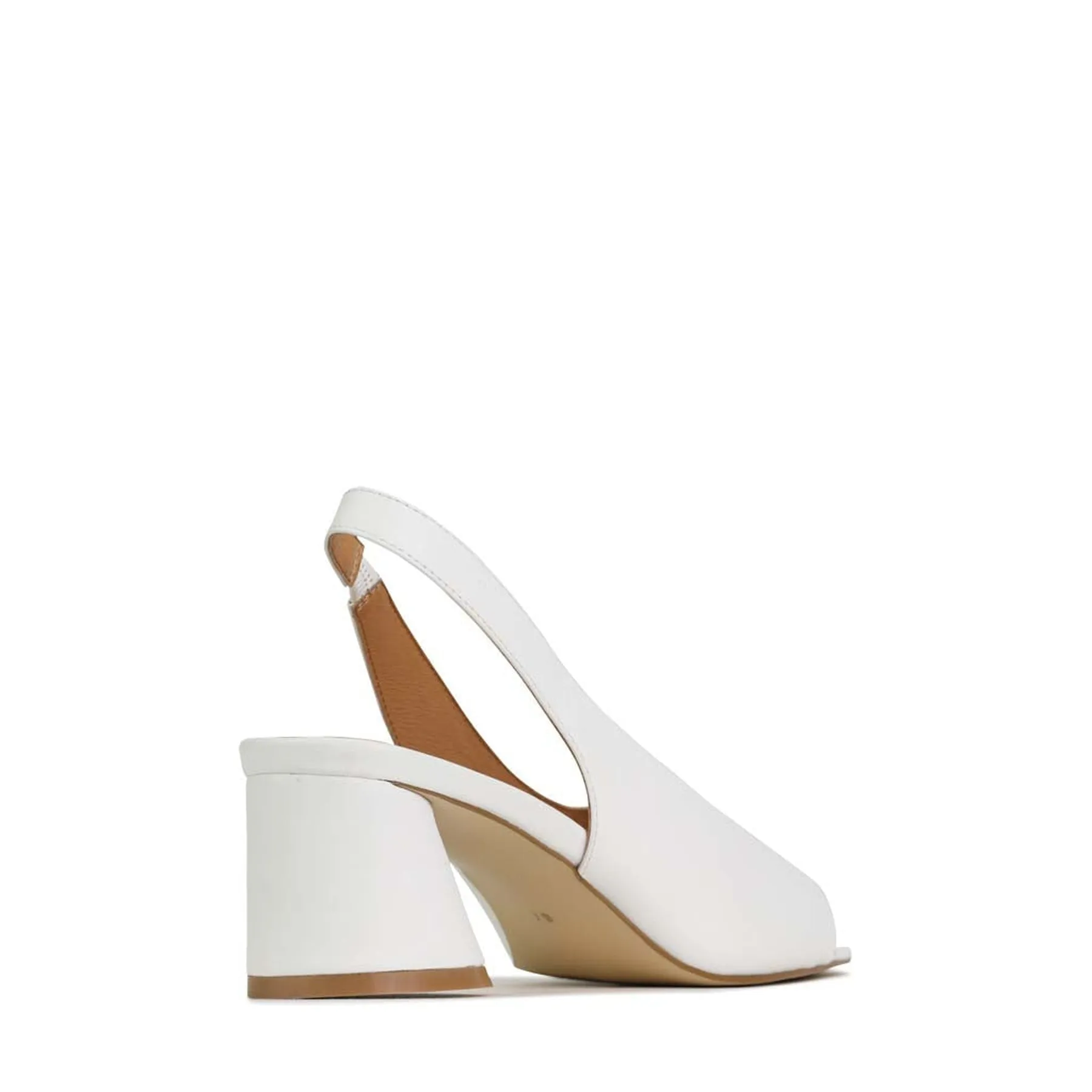 PETEL LEATHER SLING BACK HEEL SANDALS