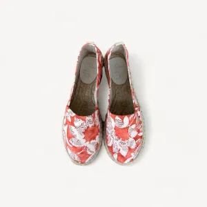 pink floral espadrilles