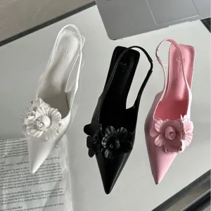 Pointed Toe Sandals Women's New Closed Toe Work Sandals