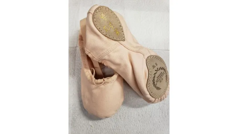 Poppy -- Women's Canvas Split Sole Ballet -- Pink