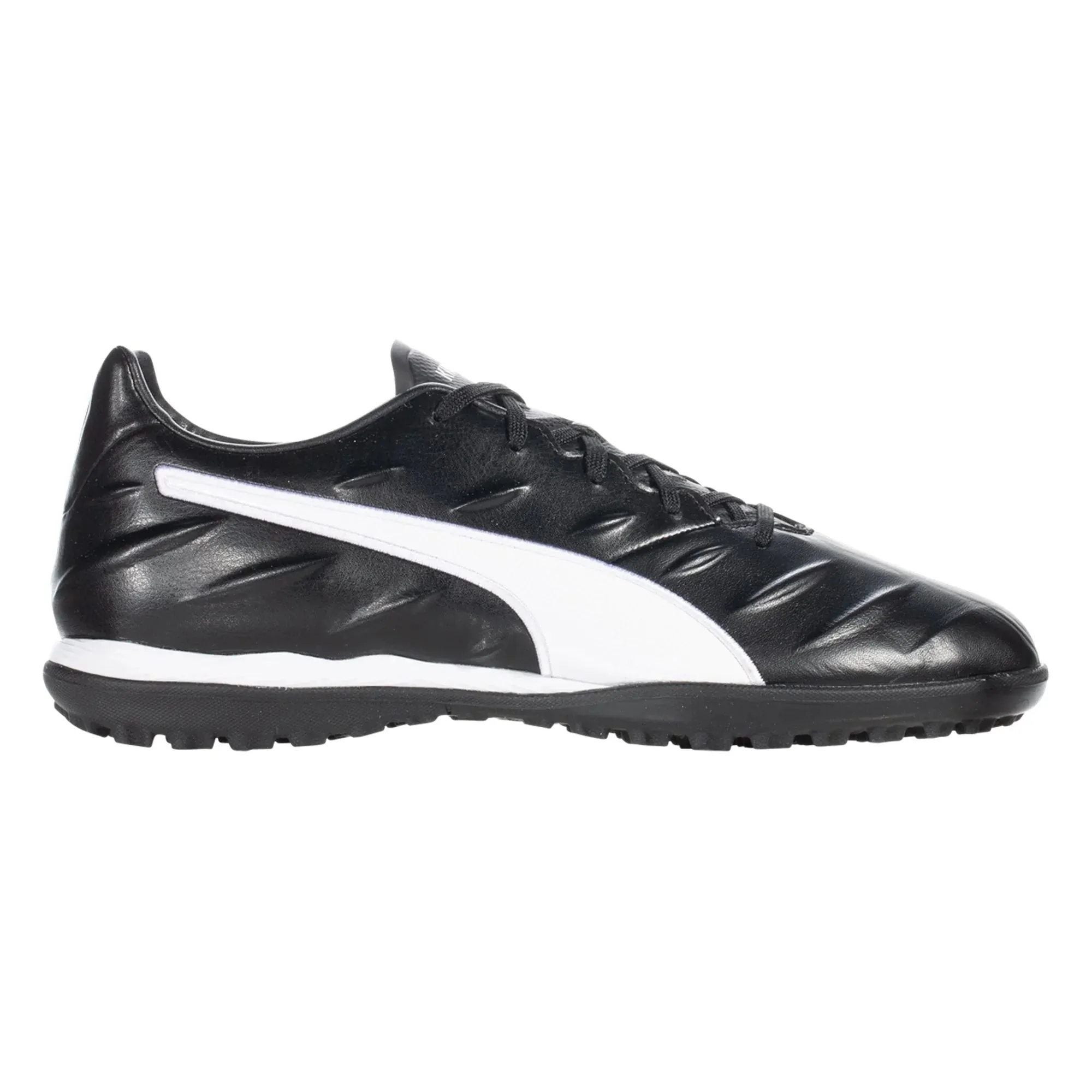 Puma King Pro 21 TT Turf Football Boots Black/White