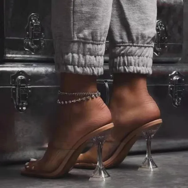 Purpdrank - Leopard Print Fashion Casual Patchwork Fish Mouth Shoes