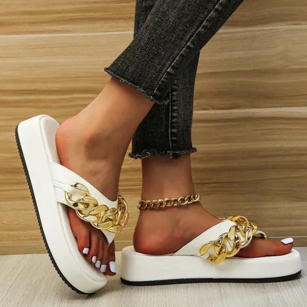 Purpdrank - White Casual Patchwork Solid Color Round Comfortable Shoes