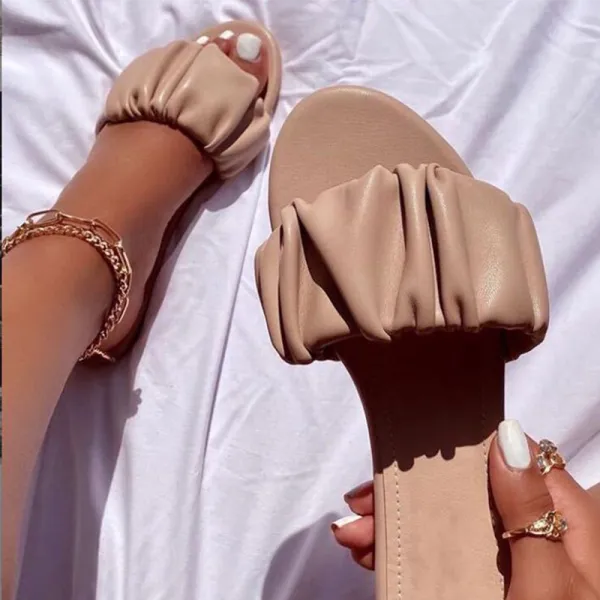 Purpdrank - White Casual Street Patchwork Fold Opend Out Door Shoes