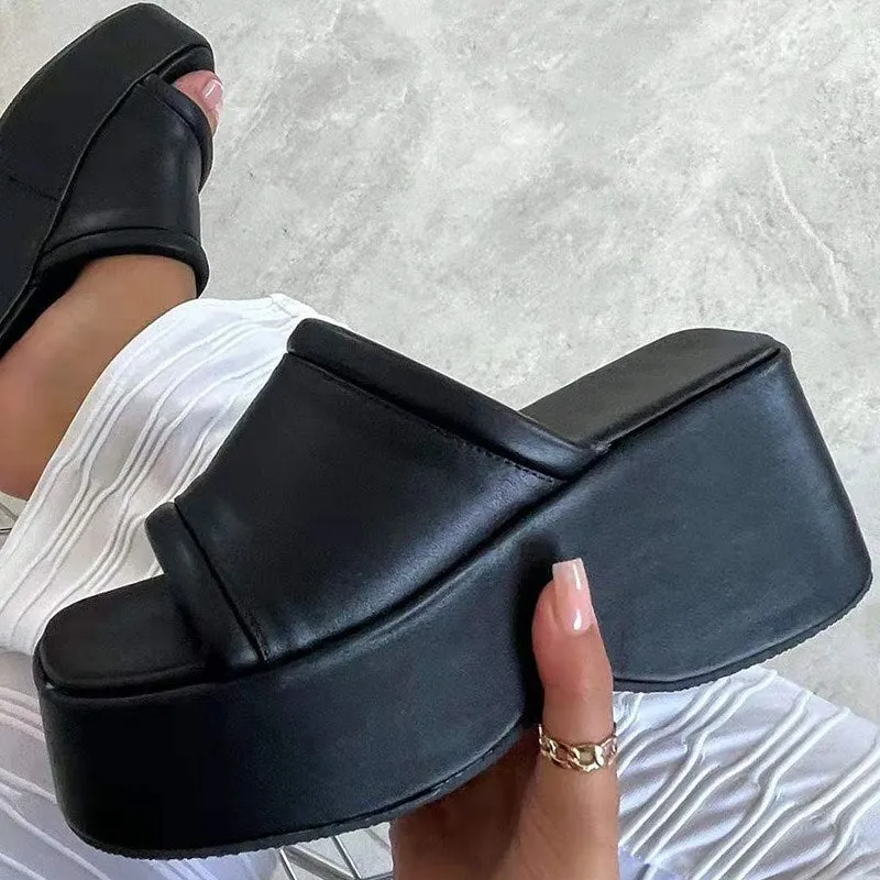 Purpdrank - Women Sandals 2023 New Platform Sandals With Wedge Shoes For Women Summer Sandals Heels Women Slippers Wedges Heel Zapatos Mujer