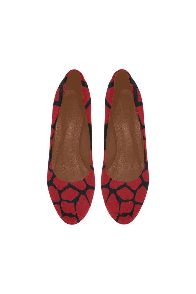 Red Brick Heels Women's High Heels (Model 044)
