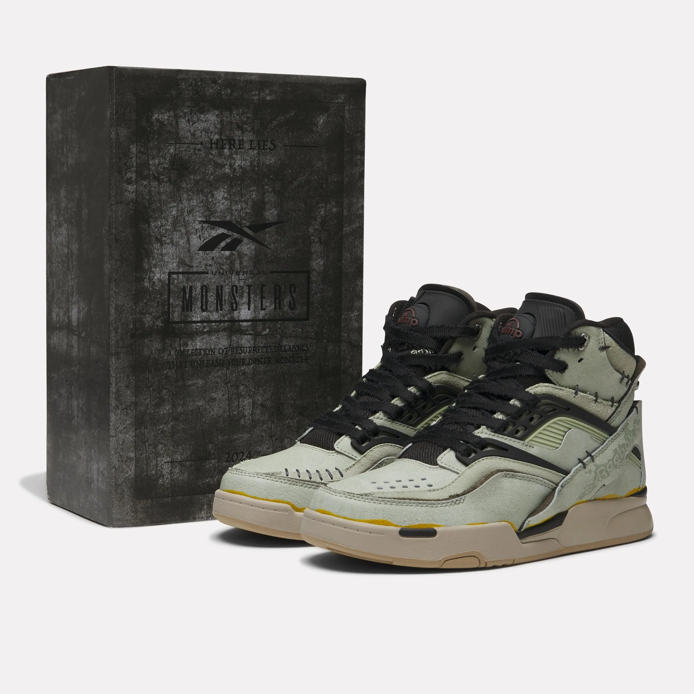 Reebok X Universal Monsters Pump Tz Green/Black/Grey