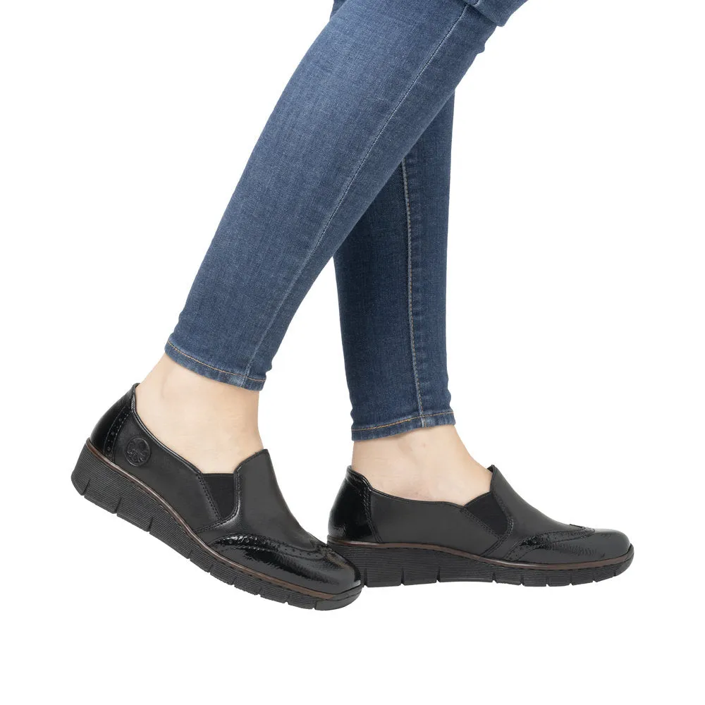 Rieker Womens Shoe 53776-00 Black