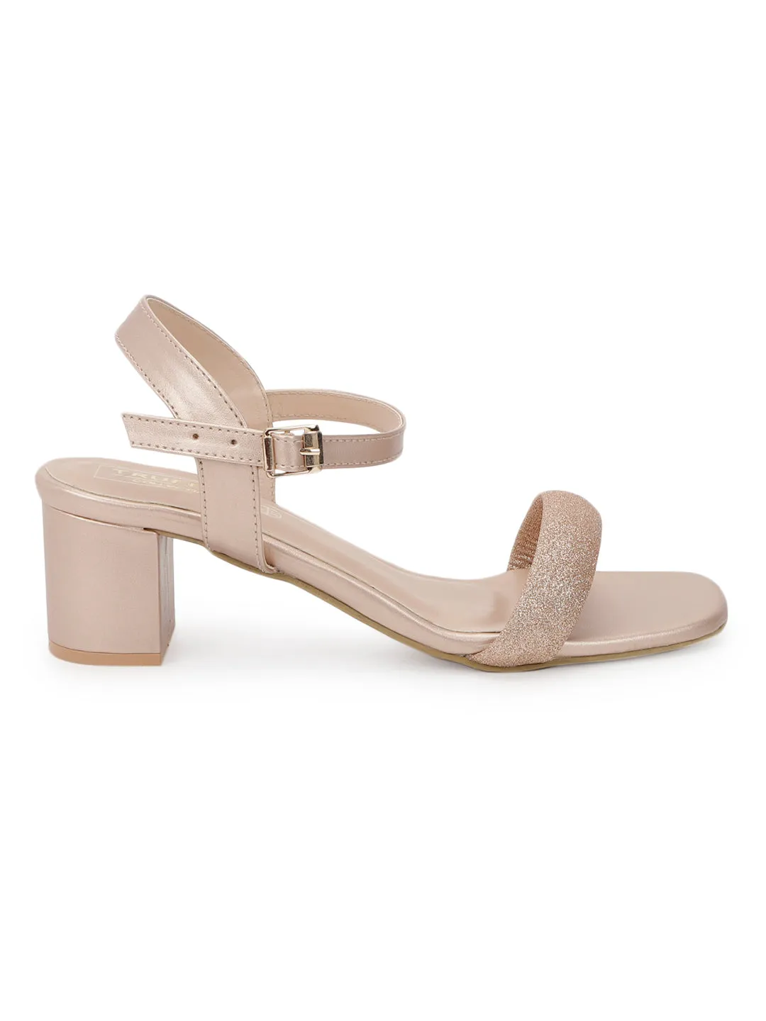 Rose Gold PU Strappy Block Sandals (TC-SLC-V240-RGLD)