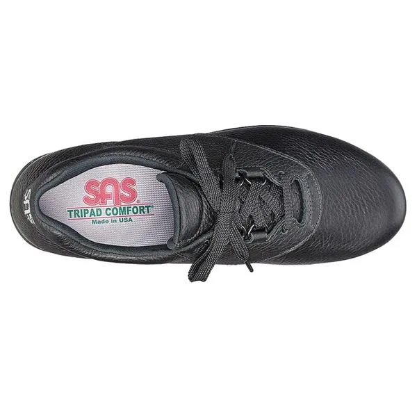 SAS Liberty Slip-Resistant Shoe Water-Resistant Black Leather (Women's)