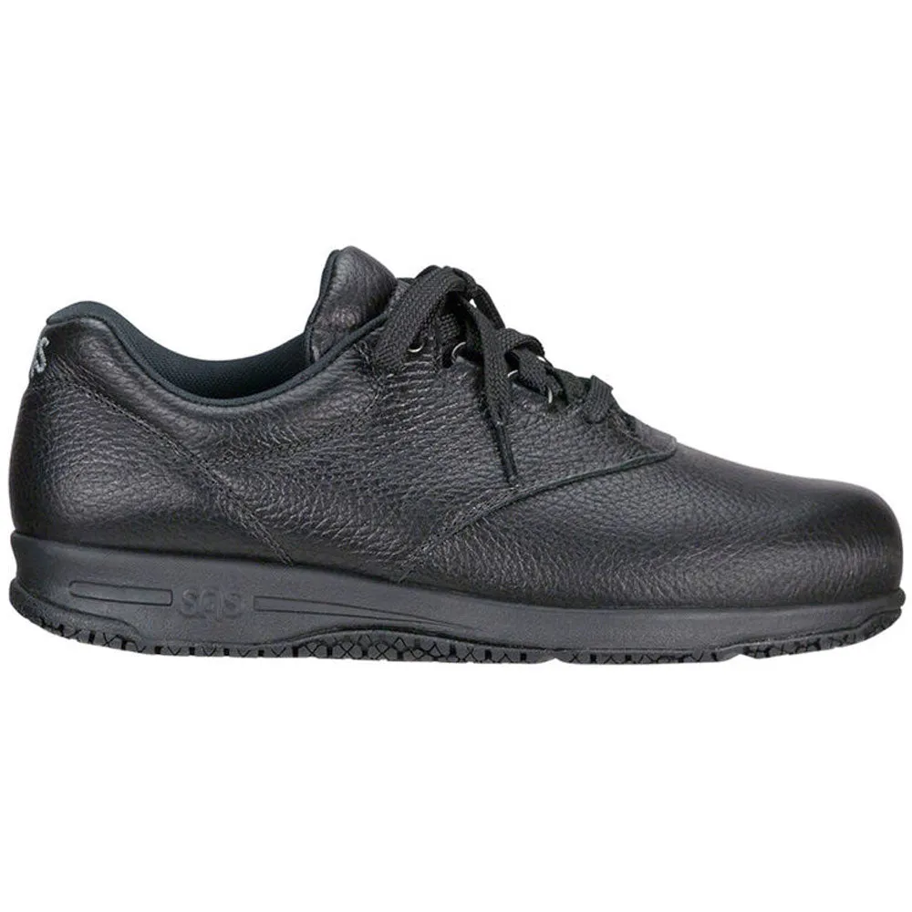 SAS Liberty Slip-Resistant Shoe Water-Resistant Black Leather (Women's)
