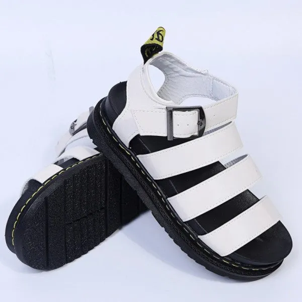 sealbeer - White Casual Patchwork Solid Color Round Comfortable Out Door Shoes