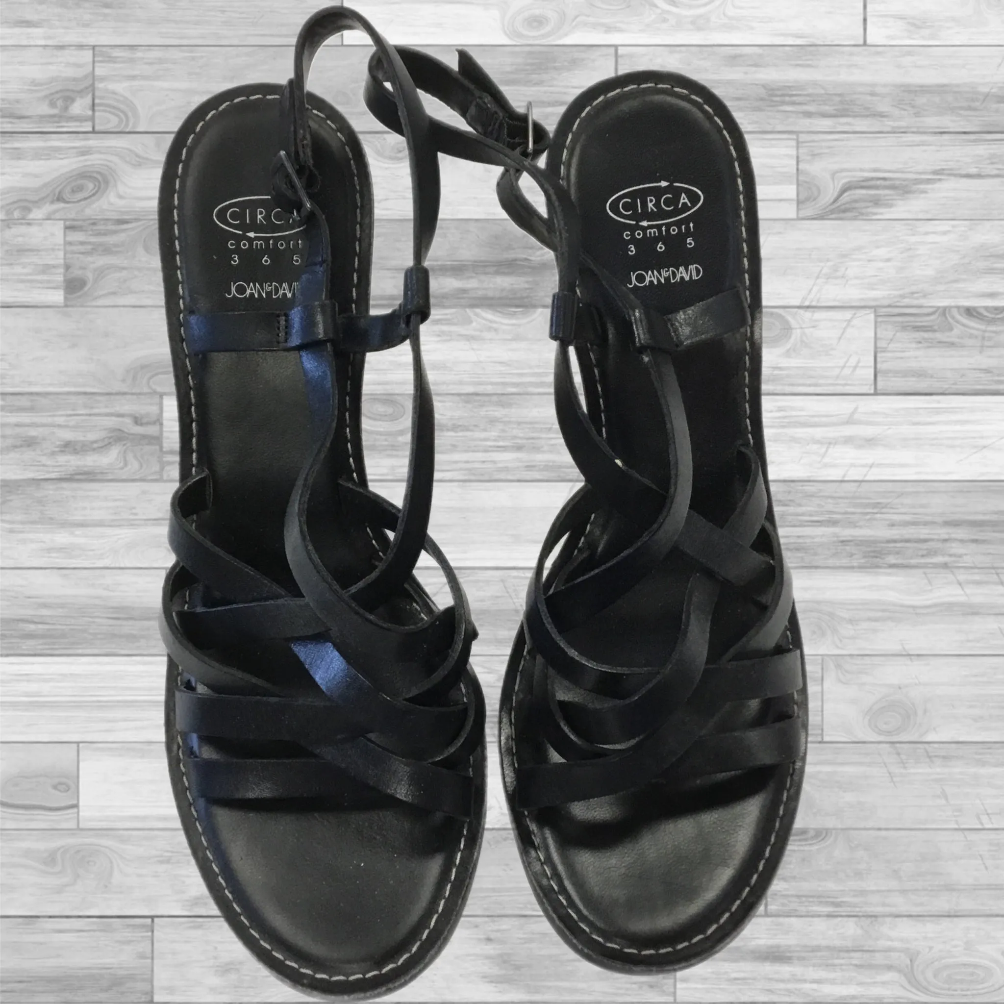 Shoes Heels Wedge By Circa Joan And David In Black, Size: 9