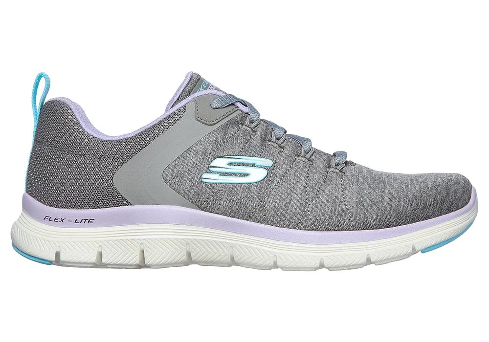 'Skechers' Women's Flex Appeal 4.0 - Grey / Lavender