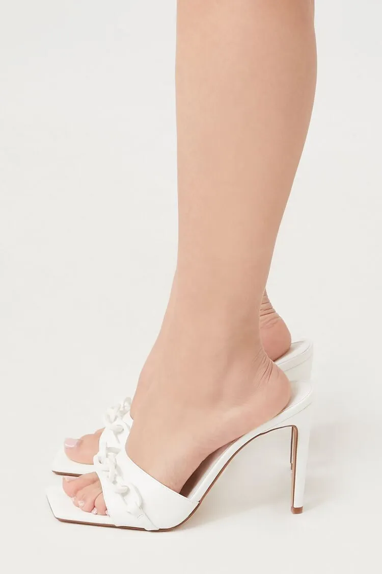 Slip-On Chain Stiletto Heels